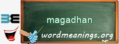 WordMeaning blackboard for magadhan